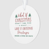 What Christmas – グリもしンチ引用文ラウンドクリスマス オーナメント (正面)