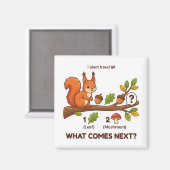 What Comes Next? Red Squirrel UK Pattern Logic マグネット (正面/裏面)