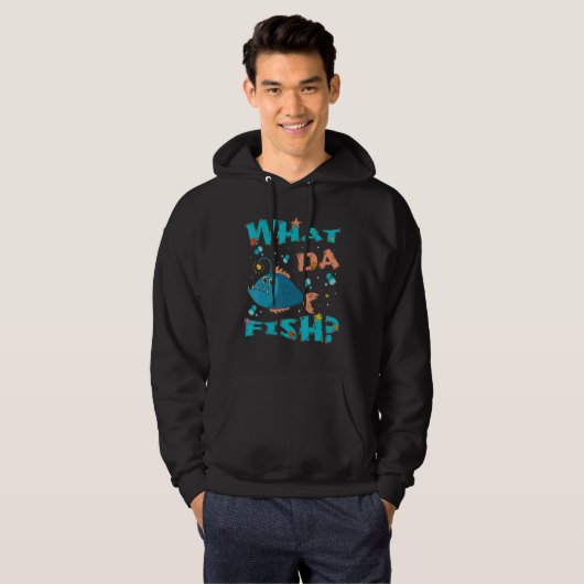 What da Fish   quote Fish meme outfit for men wome パーカ (正面フル)