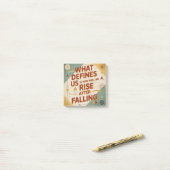What Defines Us Is How Well We Rise After Falling ポストイット (デスク上)