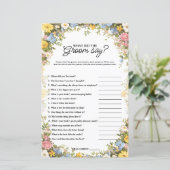  What Did the Groom Say Tea Party Bridal Game (スタンド正面)