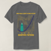 What Do Baby Parabolas Drink Quadratic Formula mat Tシャツ (デザイン正面)