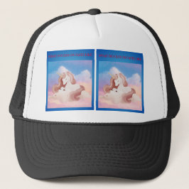 What Do Clouds Taste Like? Cute Unicorn Trucker キャップ