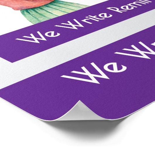 What Do Writers Write Classroom Anchor Chart ポスター (角)