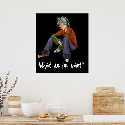 What do you want? Poster ポスター (キッチン)