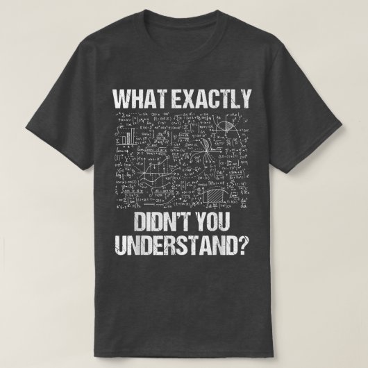 What Eactly Didnt You Understand Physics  Tシャツ (デザイン正面)