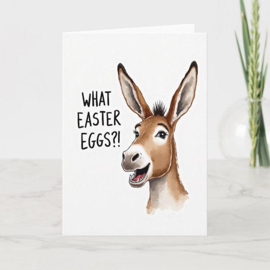 What Easter Eggs Animal Art Card カード (正面)