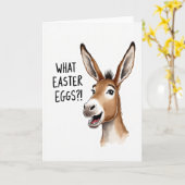 What Easter Eggs Animal Art Card カード (黄色い花)
