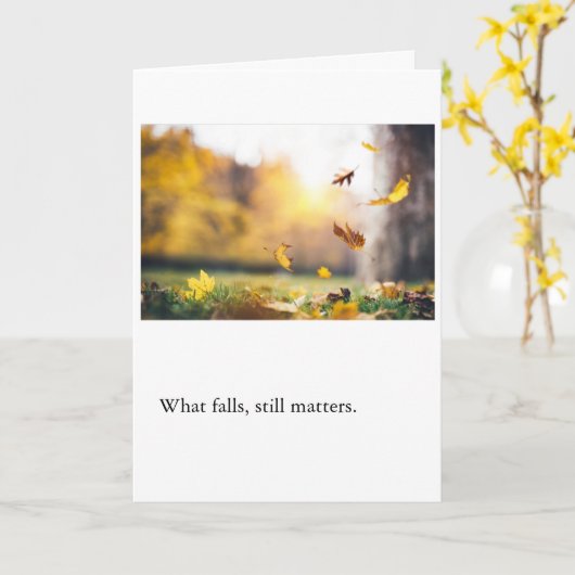 What Falls, Still Matters カード (黄色い花)