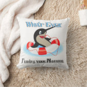 What Floating Your Narwhalミーム クッション (ブランケット)