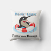 What Floating Your Narwhalミーム クッション (裏面)