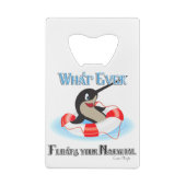 What Floating Your Narwhalミーム クレジットカード栓抜き (裏面)
