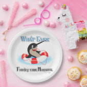 What Floating Your Narwhalミーム ペーパープレート (パーティー)