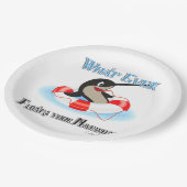 What Floating Your Narwhalミーム ペーパープレート (アングル)