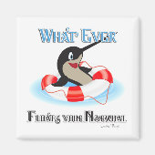 What Floating Your Narwhalミーム マグネット (正面)