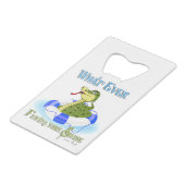 What Floating your Snake クレジットカード栓抜き (裏面アングル)