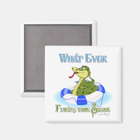 What Floating your Snake マグネット (正面/裏面)