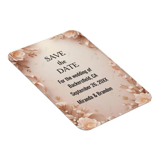 What flower wedding  invtation  マグネット (右側)