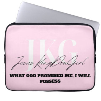 WHAT GOD PROMISED ME, I WILL POSSESS ラップトップスリーブ