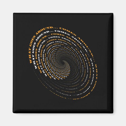 What Goes Around Comes Around Motivational  マグネット (正面)