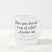What goes best with a cup of coffee? Another cup フロストグラスマグカップ (正面右)