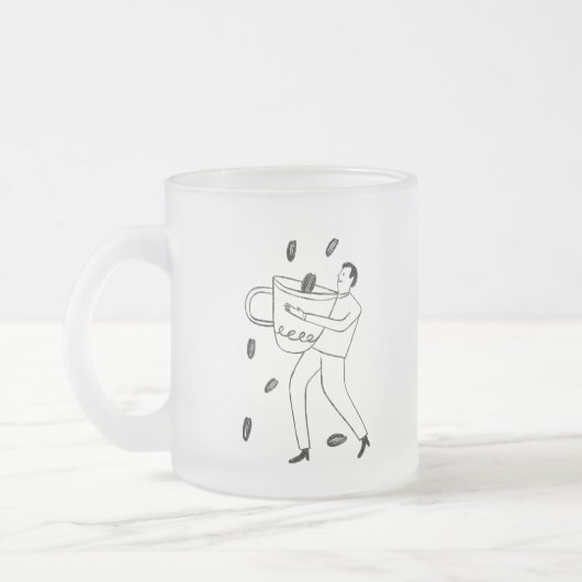 What goes best with a cup of coffee? Another cup フロストグラスマグカップ (左)