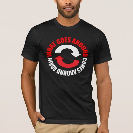 What Goes Shirt(シャツののまわりに動作) Tシャツ (正面)