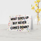 What Goes Up誕生日・カード カード (黄色い花)