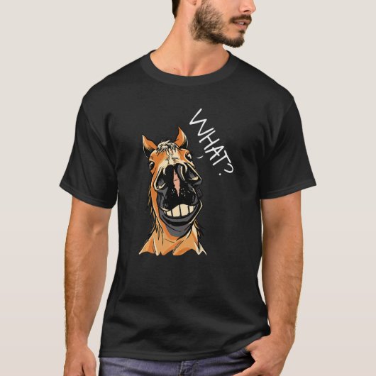 What Graphic Horse Lover Equestrian Rider Horses F Tシャツ (正面)