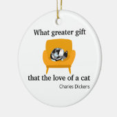 What Greater Gift Than the Love of a Cat セラミックオーナメント (左)