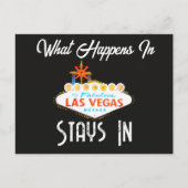 What Happens in Vegas Stays in Las Vegas Night ポストカード (正面)