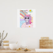 what I do What I say wall art ポスター (キッチン)