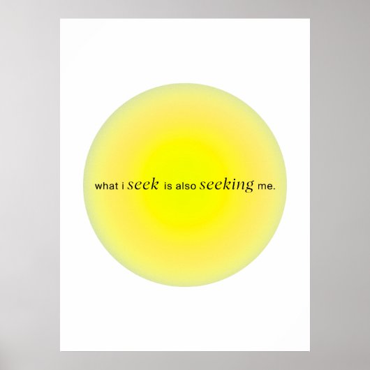 What I seek is also seeking me ポスター (正面)