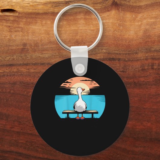 What If Im Not Silly Enough Goose Funny Silly Goos キーホルダー (正面)