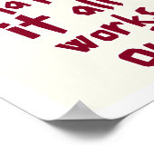 What If It All Works Out Ace of Hearts Wall art ポスター (角)