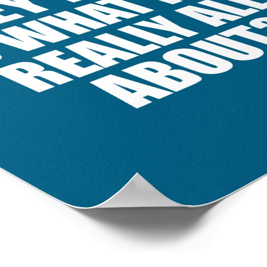 What If The Hokey Key , Funny Quote Tee Gift ポスター (角)