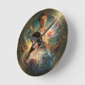 What If Your Pet Was Human?  ラウンド壁時計 (傾斜)