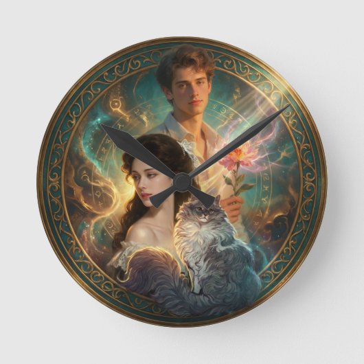 What If Your Pet Was Human?  ラウンド壁時計 (正面)