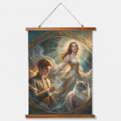 What If Your Pet Was Human? – Artistic Portrait Ta 吊り下げ型タペストリー (正面)