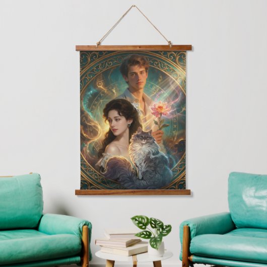 What If Your Pet Was Human? – Artistic Portrait Ta 吊り下げ型タペストリー (リビング)