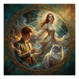 What If Your Pet Was Human? Custom Glass Art Poste ポスター