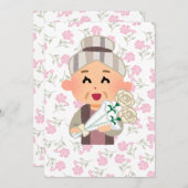 What is a grandma- pregnancy announcement  招待状 (正面/裏面)