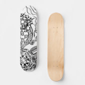What is happening skateboard with doodle art スケートボード (正面)