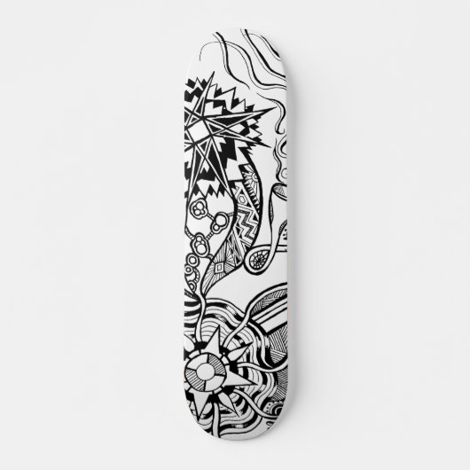 What is happening skateboard with doodle art スケートボード (正面)