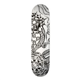 What is happening skateboard with doodle art スケートボード