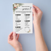 What is in Purse Winter Bridal Shower Game Card チラシ (ハンドル)