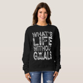 What Is Life Without Goals Ice Hockey  Goalie Men  スウェットシャツ (正面フル)