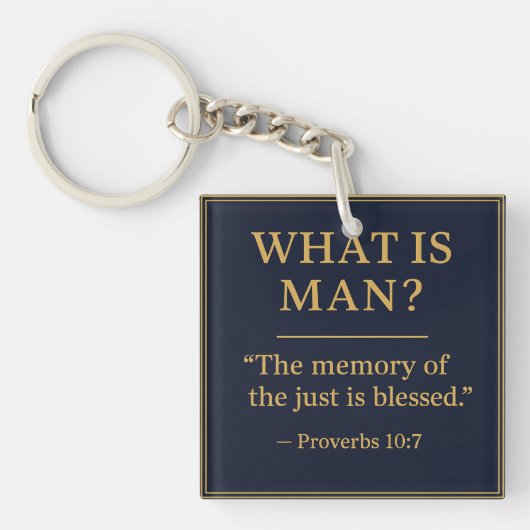 WHAT IS MAN – Bro Scott Memorial Acrylic Keychain キーホルダー (正面)