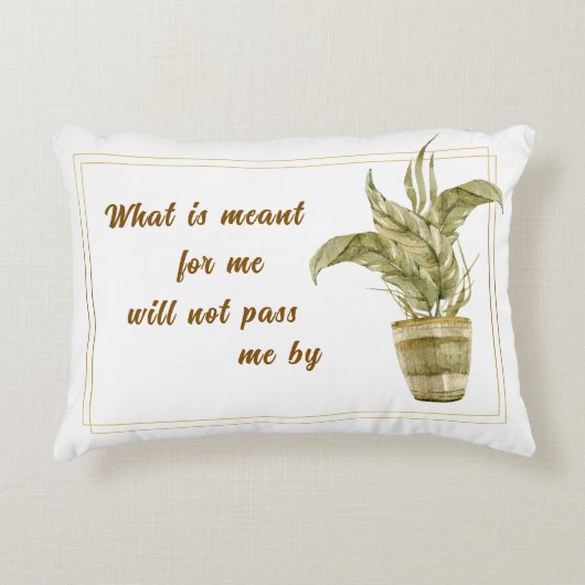 What is Meant for Me Accent Pillow アクセントクッション (正面)