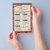 What is on your Phone Ugly Sweater Game Card チラシ (ハンドル)